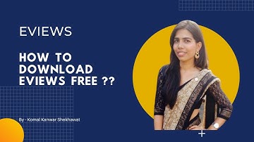 How to download E views freely? | E views download | E views tutorial
