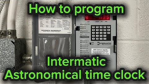 How To Program Intermatic Astronomical Time Clock