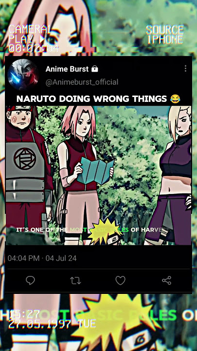 Naruto Doing Wrong Things 😂 || #shorts #shortvideo #naruto #narutoshippuden #sakura #ino #viral