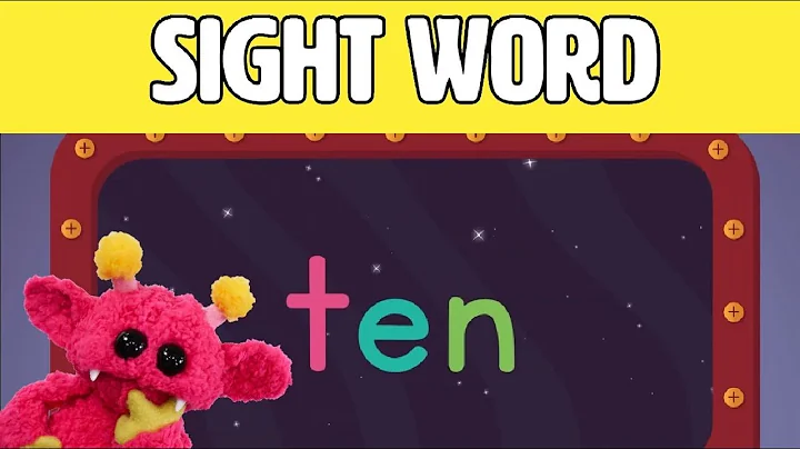 TEN - Let's Learn the Sight Word TEN with Hubble the Alien! | Nimalz Kidz! Songs and Fun!