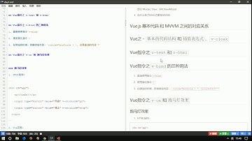vue js 十一天教程 入门加实战 day 1 08 讲解v cloak、v text、v html的基本使用