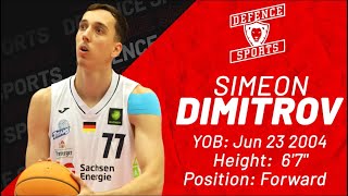 Simeon Dimitov 6’7 Forward 7’1 Wingspan || Highlights 2025/26 || Dresden Titans || Versatile Player