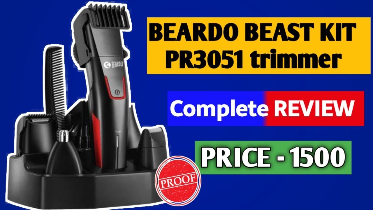 REVIEW BEARDO BEAST multipurpose trimmer kit PR3051 | best trimmer ...