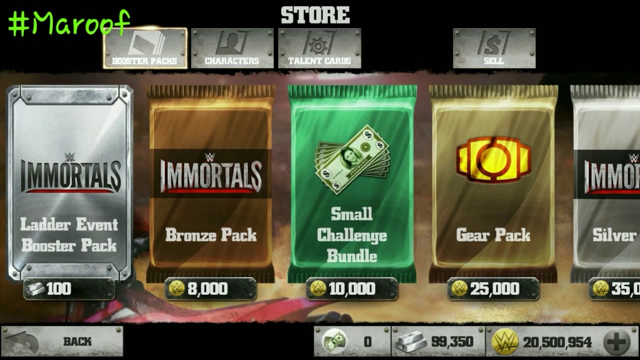 WWE Immortals | 100 Ladder Event Pack Openings | Platinum Characters