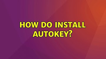 Ubuntu: How do install AutoKey?