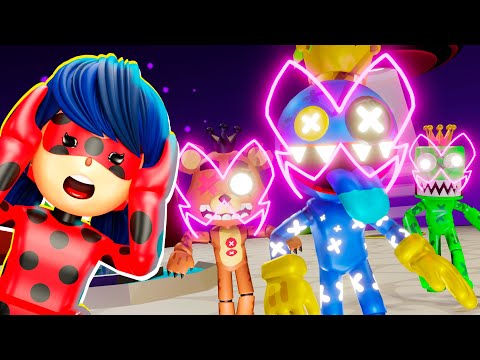 Ladybug and Cat Noir vs Rainbow Friends in PK XD🐞🌈 MiAnimation