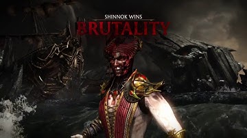 MKX Shinnok Impostor Stolen Moves Combo Video ALL CHARACTERS* + BRUTALITIES