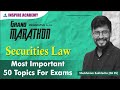 Securities Law || Grand Marathon || CS Executive