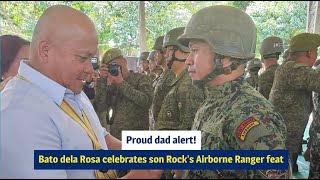 Proud dad alert! Bato dela Rosa celebrates son Rock’s Airborne Ranger feat