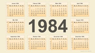 Kalender 1984
