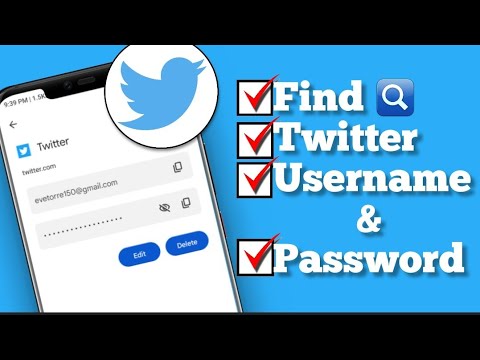 How to find Twitter username and password || recover your twitter username and password (2022)