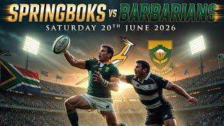 Springboks take on the Barbarians at the Nelson Mandela Bay Stadium today at 3pm SA time