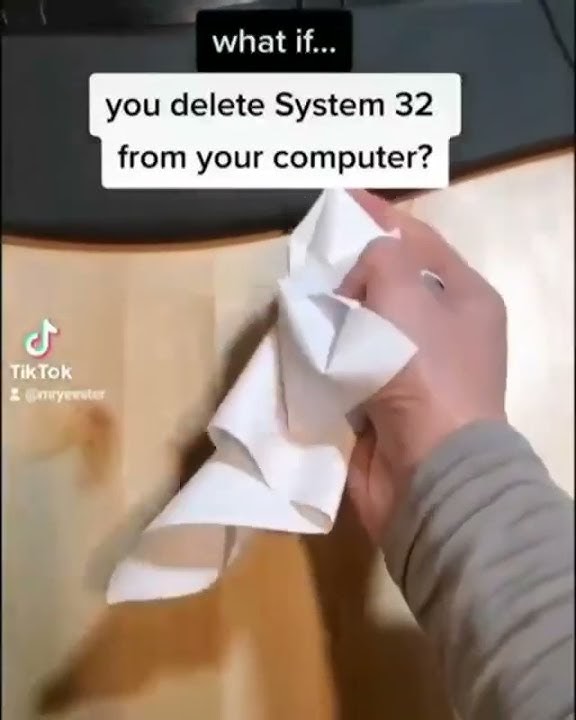 What happens if you delete system 32 | How's That Tech #shorts - YouTube