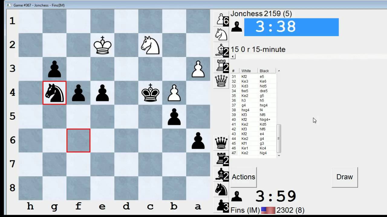Стандартные шахматы № 18: Джончесс против международного мастера Бартоломью (Сицилианская защита)