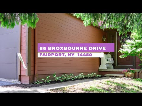86 Broxbourne Drive, Fairport, NY home video tour