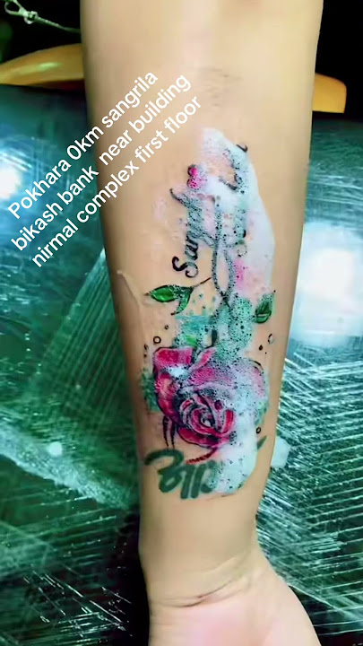 Cover up rose tattoo girls hand