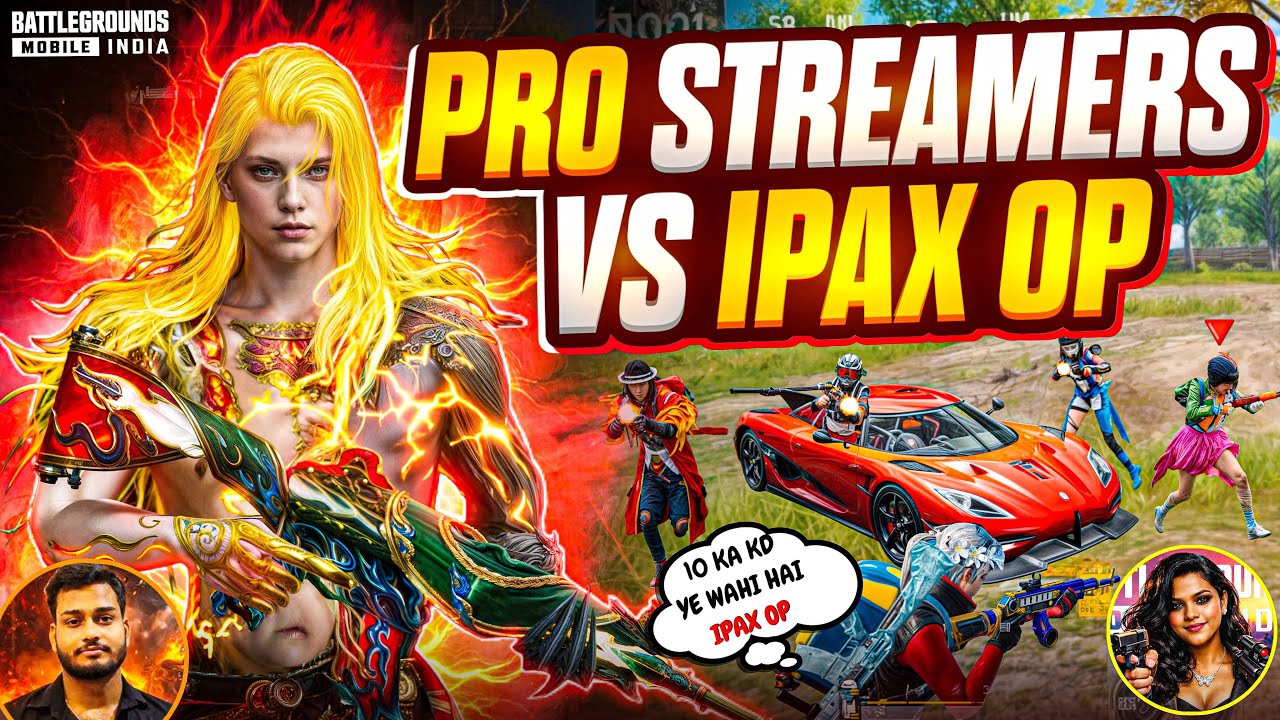 Ipax Op Impossible Fastest Clutches‼️IPAX VS STREAMERS🔥Quickest 1v4 Clutches in Conqueror Lobby|BGMI