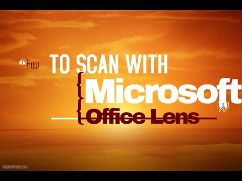 How to scan