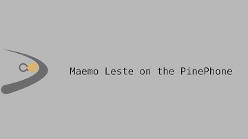 Maemo Leste demo on the PinePhone