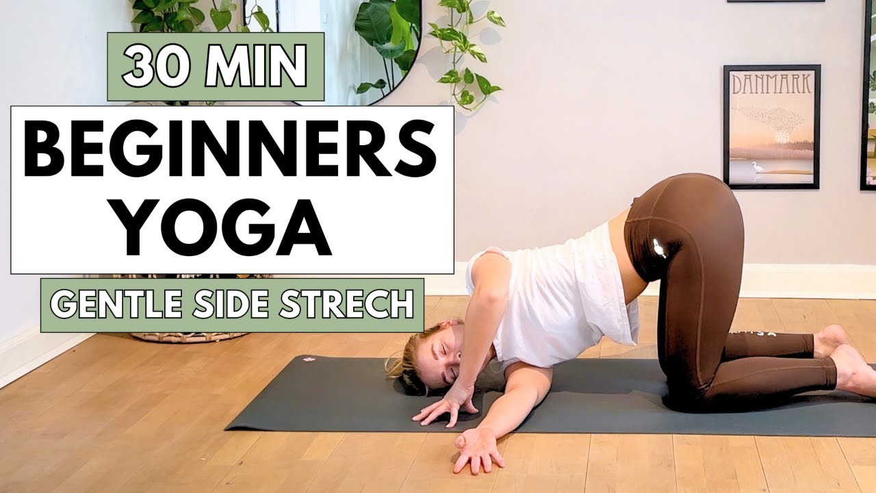 30 minute gentle side stretch | Beginners yoga