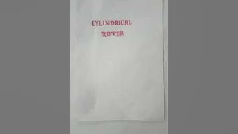 constructioal features of synchronous machine : salient pole rotor