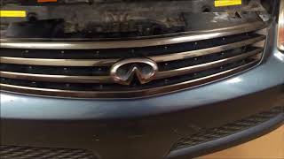 Grill Removal Infiniti G35 Nissan Skyline