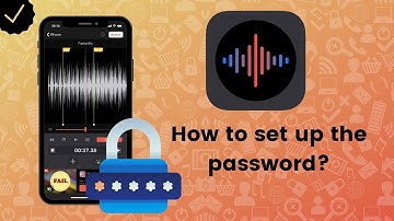 How to set up password on Voice Recorder & Memos Pro?