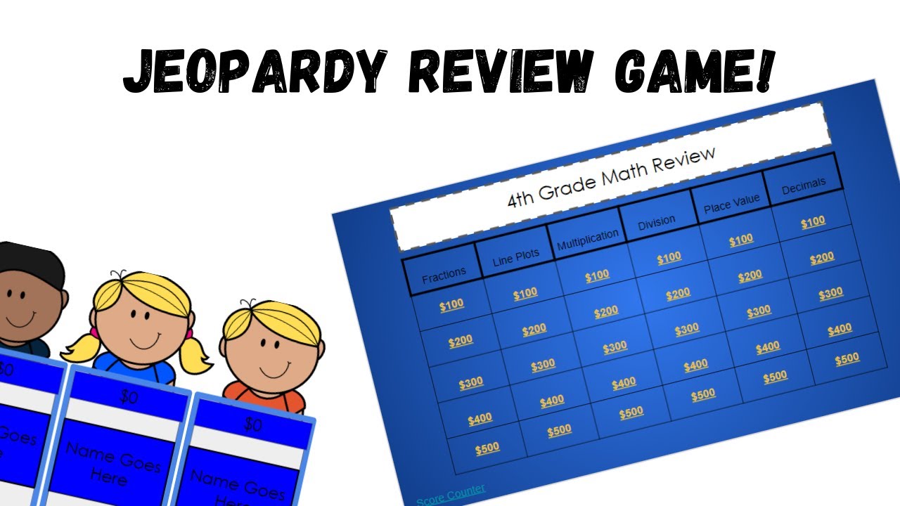 Jeopardy 4th Grade Math Review Game Brief Overview! - YouTube