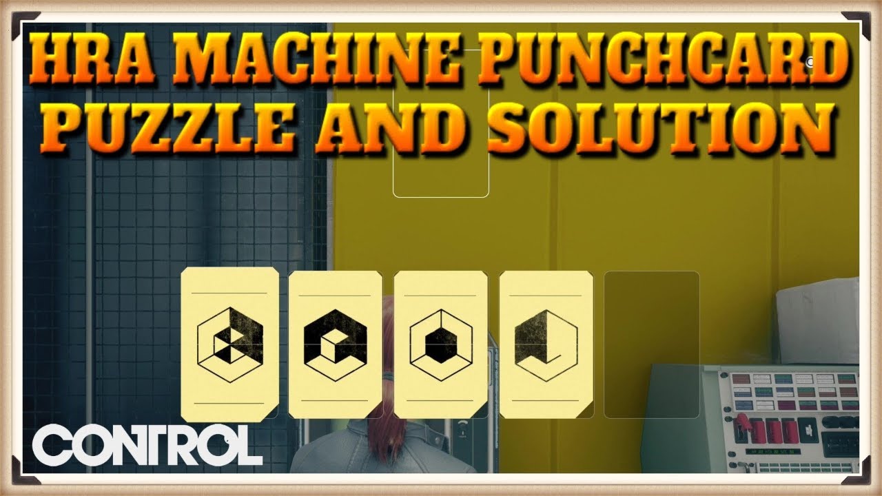 Control Hra Machine Punchcard Puzzle And Solution Youtube