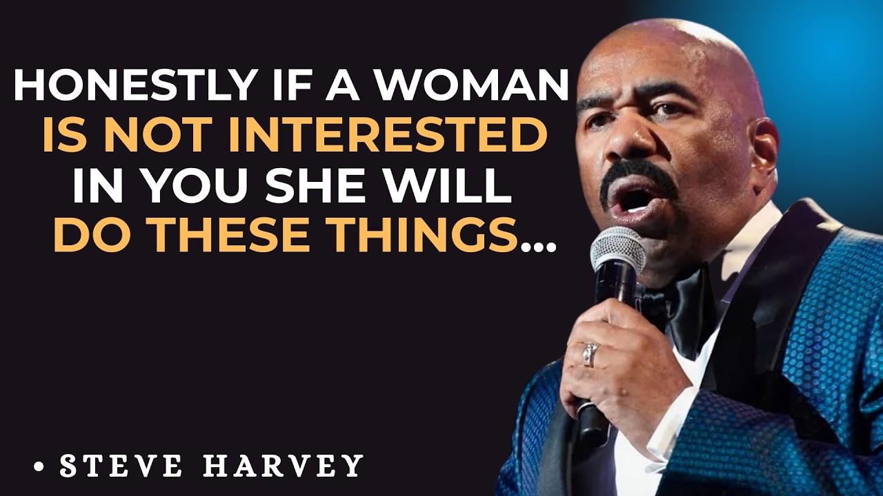 🔥STEVE HARVEY SPEECH 🎤 “HONESTLY – IF A WOMAN IS NOT INTERESTED IN YOU 💔, SHE WILL DO THESE THINGS 💡