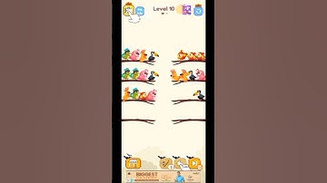 Falcon 10 level complete game bird sort color #falcon #games #youtubeshorts