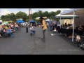 Justin Johnson - Playing a Tele-style guitar made from 200 year old reclaimed barn wood