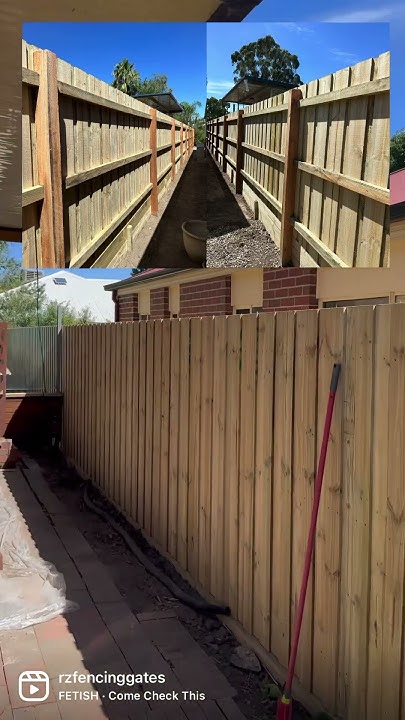 Timber Fence With Double 200 X 50 Timber Sleepers timber fencing timber-fence-with-double-200-x-50-timber-sleepers-timber-fencing