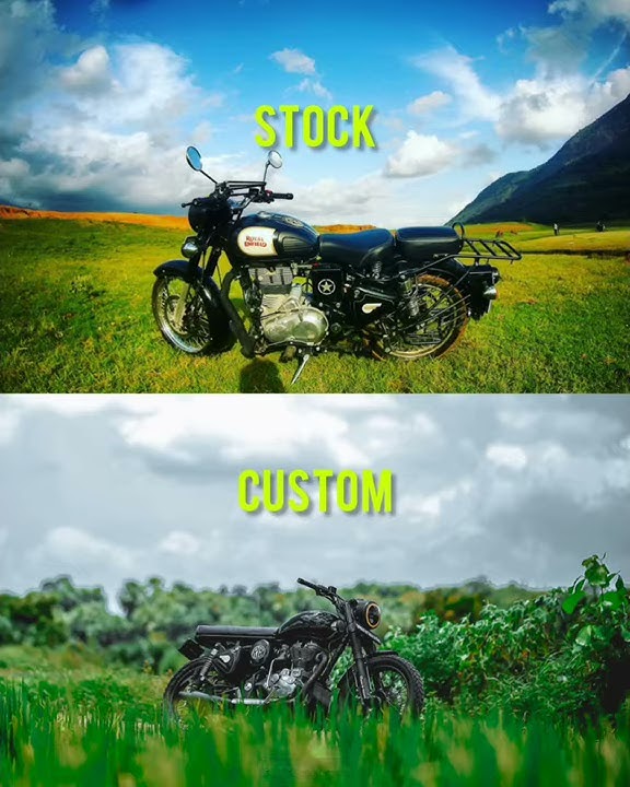 Custom vs Stock- Royal Enfield bullet to Scrambler,Cafe Racer