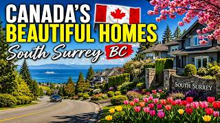 Rich Neighborhood, Sea View Houses South Surrey BC Drive 2026 | South Surrey Rich 4k Driving Tour