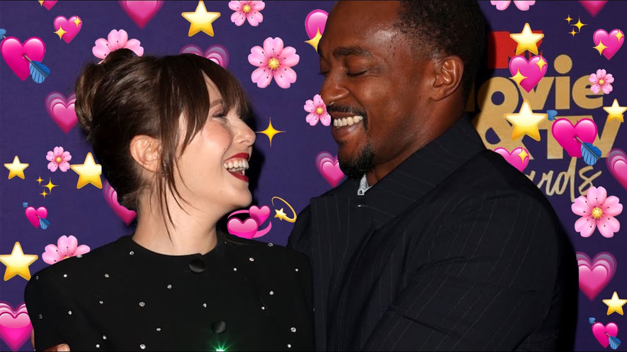 elizabeth olsen and anthony mackie being cute for 3 minutes and 11 seconds