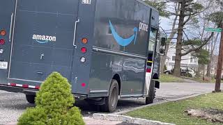 Amazon Prime Step Van L18 leaving