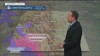 Cold front brings moisture Sunday night into Monday morning