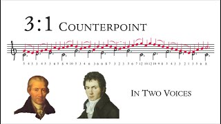 How to Compose 3:1 Counterpoint || Tonal Voice Leading 3