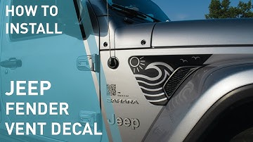 Jeep Wrangler & Gladiator Fender Vent Decal Install-L&B Designworks