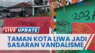 Taman Kota Liwa Lampung Barat Jadi Sasaran Vandalisme, 3 Sisi Dinding Dipenuhi Coretan Tangan Jahil