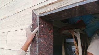 Window Granite marble design/How to install Granite Photo Frame #design #installation #marble