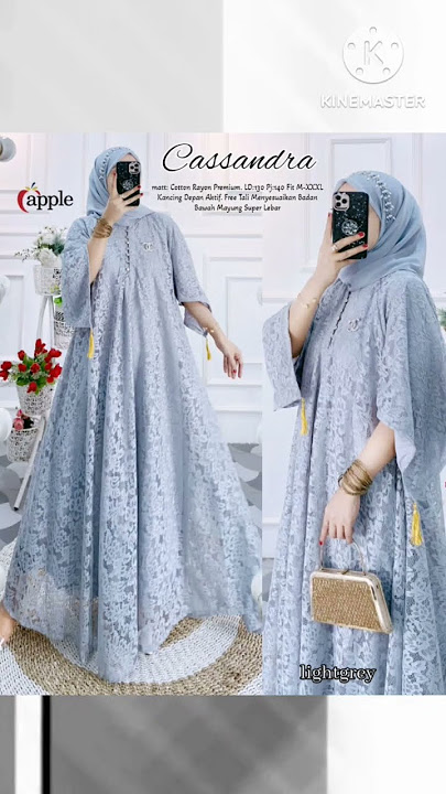 Cassandra Brukat Maxi #baju #fashion #shorts #bajulebaran