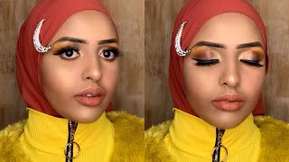 makeup tutorial somali makeup o fudud baro o an qurux badan (3kHD) #Safa beauty screenshot 1
