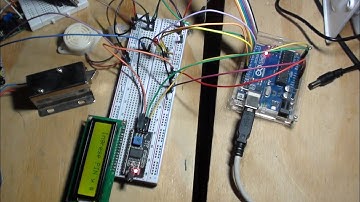 Arduino cerradura selenoide controlado con  teclado matricial 4x4