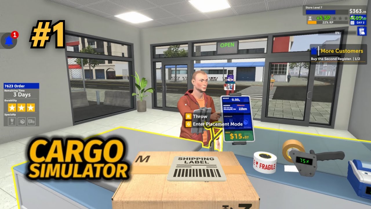 SHIPPING PACKAGES IS MY NEW CAREER | Cargo Simulator Ep. 1