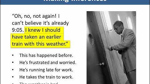 making inferences listening skill video