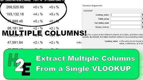 How to Use VLOOKUP to Extract Values From Multiple Columns