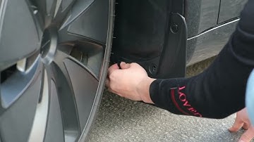 Tesla Model 3 Highland 2024 Mud Flaps Compatible with Splash Guard