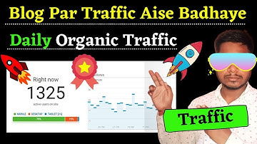 🔥 Get Daily 10k Organic Traffic with Google | Blog Par Traffic Kaise Laye 2021